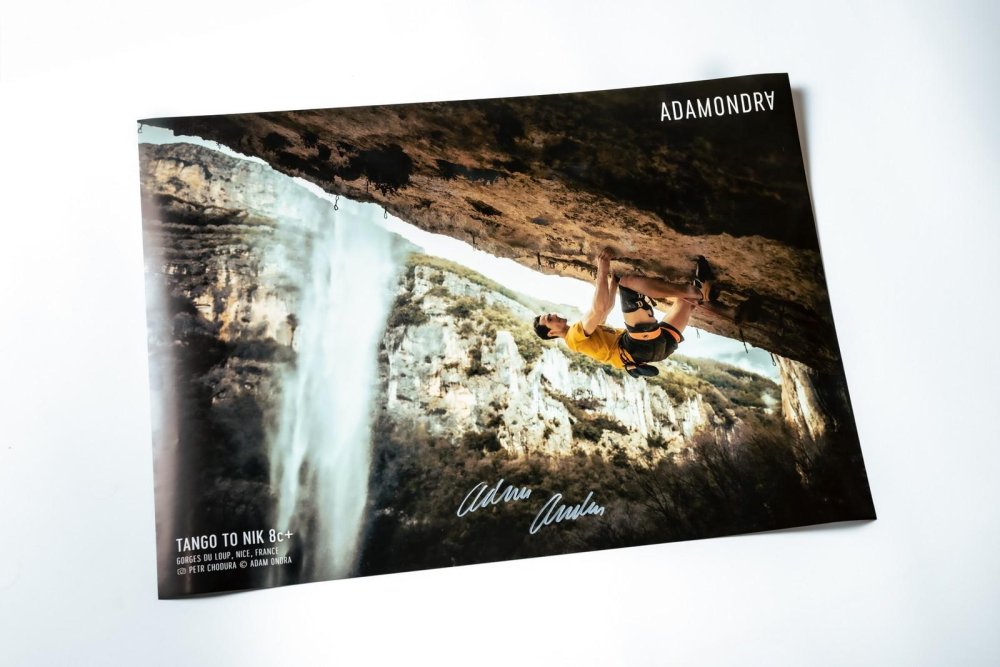 Tango To Nik 8c+ Poster Hand-Signed by Adam Ondra
