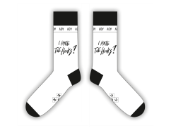 Adam Ondra white "I Hate Toehooks" socks visualization Adam Ondra white "I Hate Toehooks" socks visualization