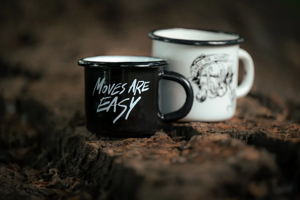 Mug Moves Are Easy, 250ml - Size: 250 ml / 8 oz., Color: Black