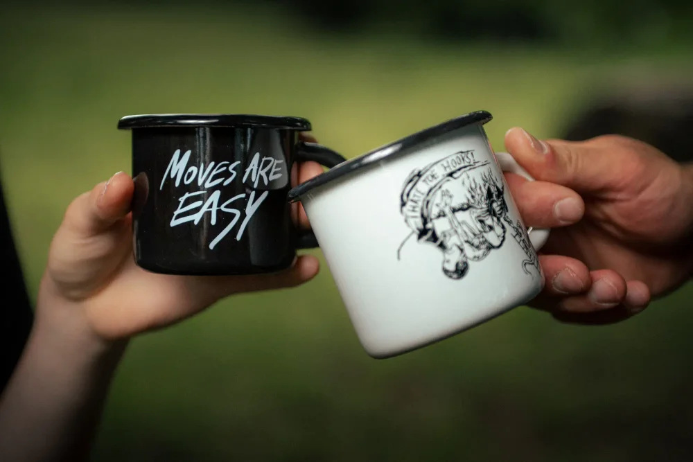 Mug Moves Are Easy, 250ml - Size: 250 ml / 8 oz., Color: Black