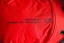 Adam Ondra Sender Light Chalk Bag detail on name and AO logo