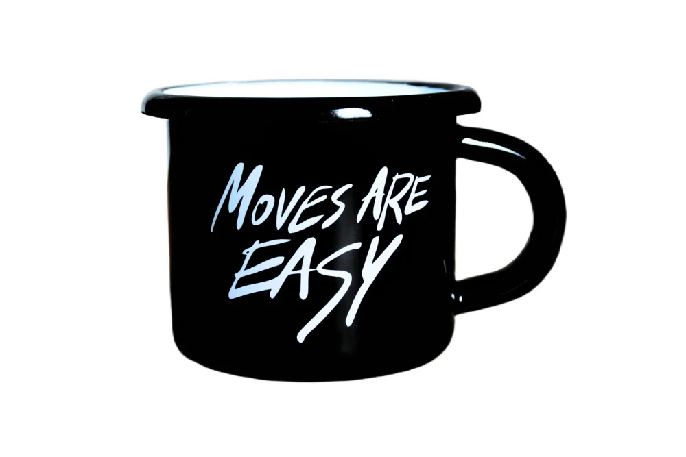 Mug Moves Are Easy, 250ml - Size: 250 ml / 8 oz., Color: Black