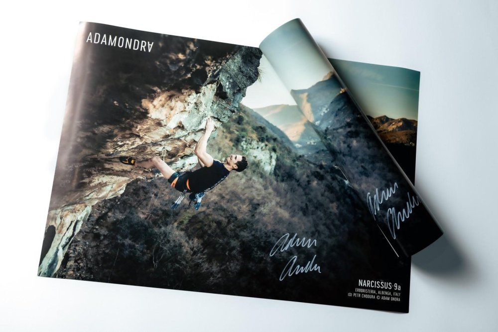 New Narcissus 9a Poster Hand-signed by Adam Ondra