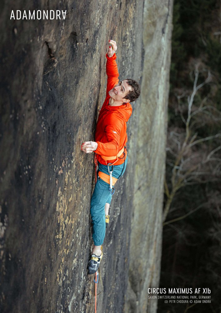 New Red Nails Poster Hand-signed by Adam Ondra - Size: A3 - 29.7 x 42 cm (11.7 x 16.5 in)