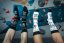 PAF! Socks by Adam Ondra Black - Size: 42 - 46