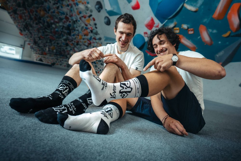 New PAF! Socks by Adam Ondra White - Size: 36 - 41
