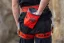 Adam using his Mammut Sender Light Chalk Bag