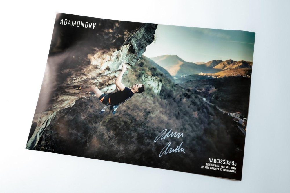 New Narcissus 9a Poster Hand-signed by Adam Ondra