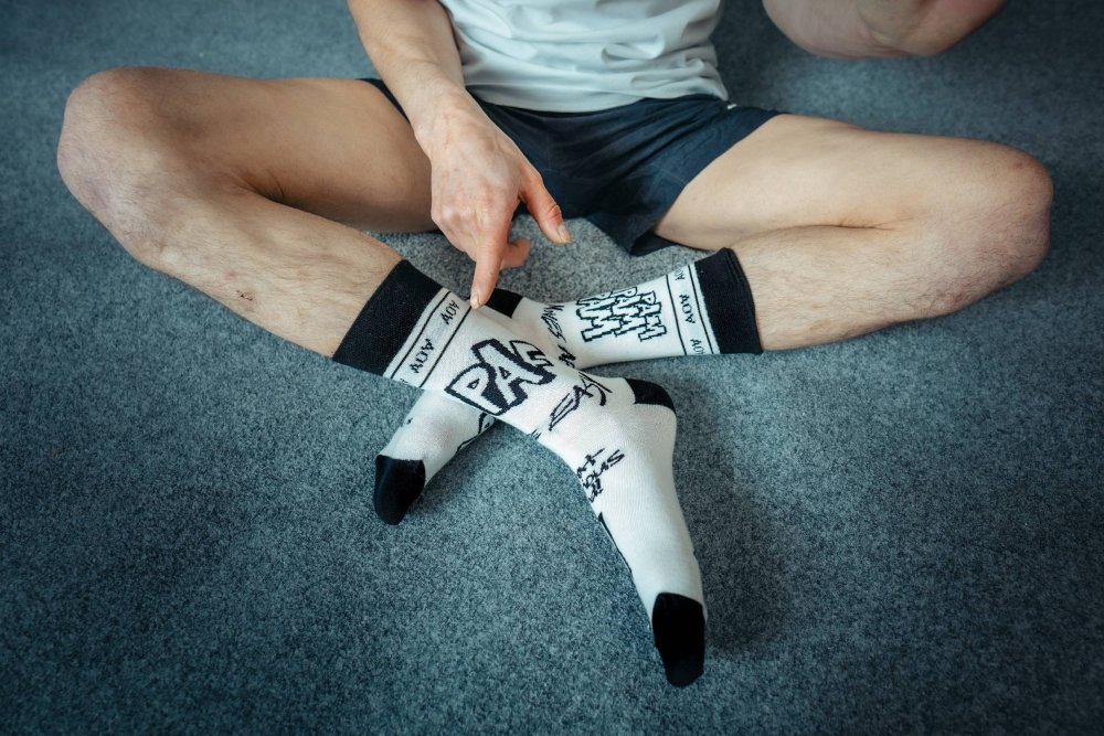 New PAF! Socks by Adam Ondra White - Size: 36 - 41